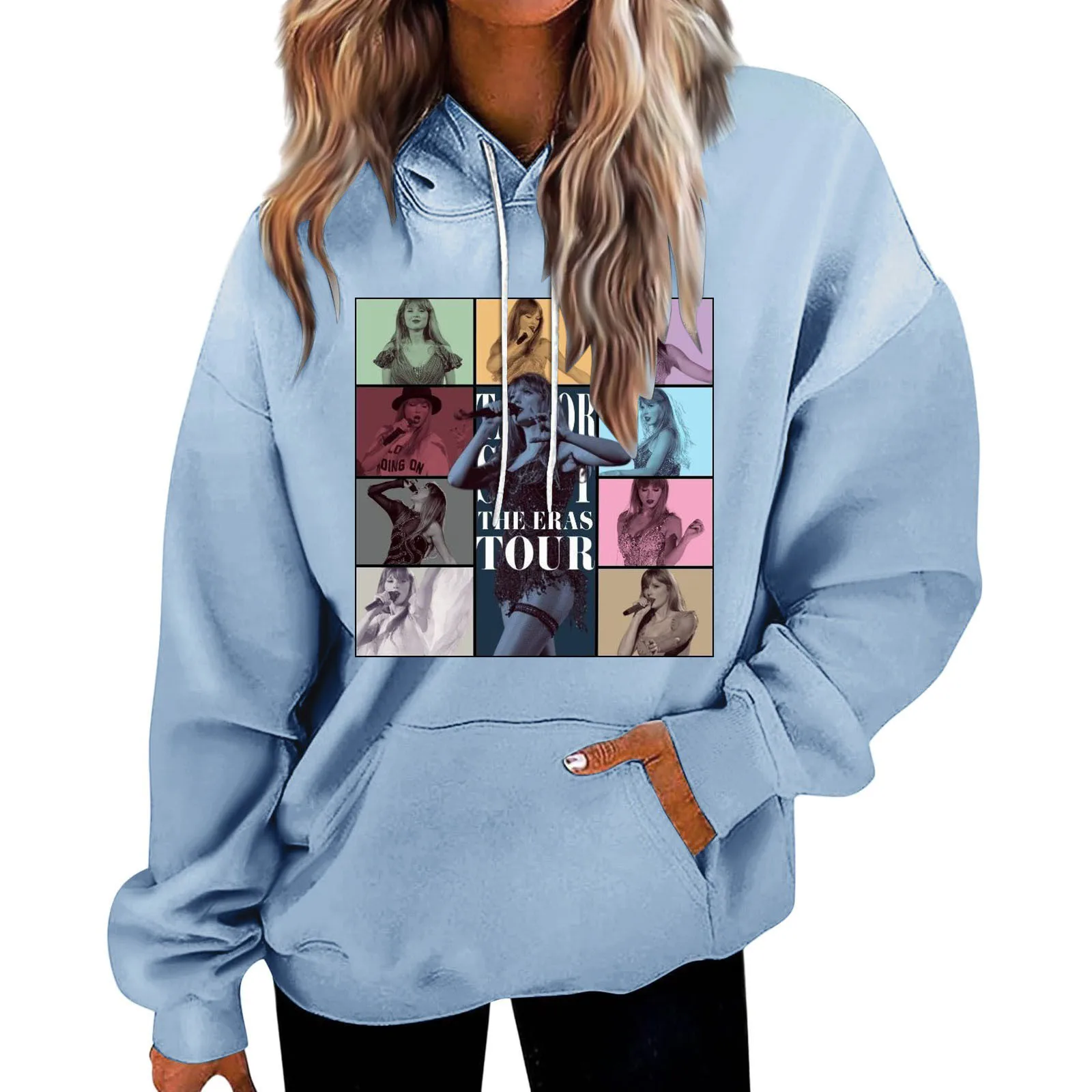 Свитшот женский с длинным рукавом, свободного покроя
Свитшот женский с длинным рукавом, свободного покроя