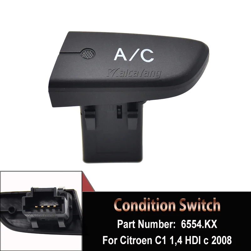Переключатель кондиционера A/C для Citroen C1 2005 2006 2007 2008 2009 2010 2011 2012 2013 2014 6554.KX 6554 KX 6554KX
Переключатель кондиционера A/C для Citroen C1 2005 2006 2007 2008 2009 2010 2011 2012 2013 2014 6554.KX 6554 KX 6554KX