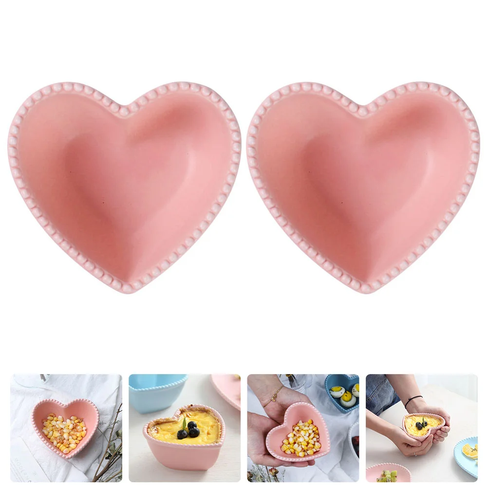 Bowl Ceramic Heart Bowls Fruit Salad Pudding Serving Dish Snack Plate Shaped Plates Small Pasta Appetizer Sauce Dessert Cereal 
Bowl Ceramic Heart Bowls Fruit Salad Pudding Serving Dish Snack Plate Shaped Plates Small Pasta Appetizer Sauce Dessert Cereal