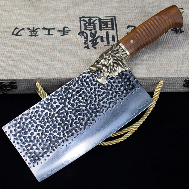 Longquan Handmade Damascus Knife 8.5 Inch Chef Butcher Slicing Cleaver Chopper Kitchen Knife Copper Decor Handle China Messer
Longquan Handmade Damascus Knife 8.5 Inch Chef Butcher Slicing Cleaver Chopper Kitchen Knife Copper Decor Handle China Messer
