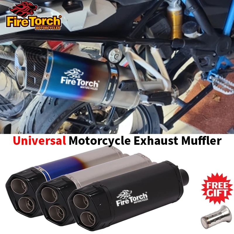 Fire Torch Universal Motorcycle 51MM Exhaust Muffler Escape Moto Scooter Exhaust with DB killer MT07 MT09 R1 R6 s1000rr pcx125
Fire Torch Universal Motorcycle 51MM Exhaust Muffler Escape Moto Scooter Exhaust with DB killer MT07 MT09 R1 R6 s1000rr pcx125