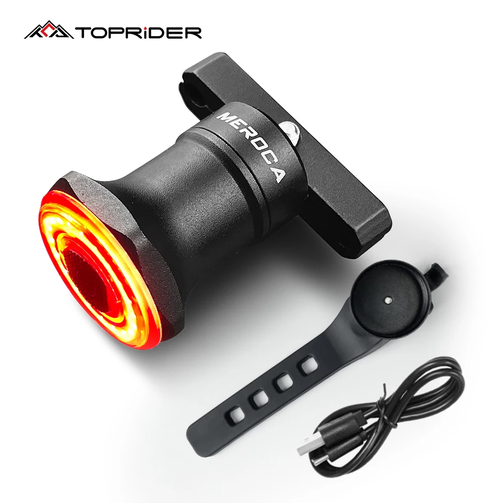 TOPRIDER Bike Rear Light IPx6 Waterproof LED Charging Bicycle Smart Auto Brake Sensing Light Accessories Bike Taillight Light
TOPRIDER Bike Rear Light IPx6 Waterproof LED Charging Bicycle Smart Auto Brake Sensing Light Accessories Bike Taillight Light