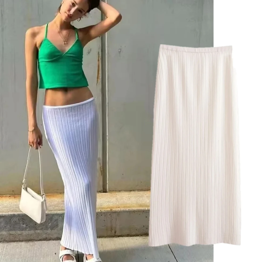 Dave&Di Blogger Sexy Pure White Knitted Package Hip Midi Skirts Women Ins Fashion Skirts
Dave&Di Blogger Sexy Pure White Knitted Package Hip Midi Skirts Women Ins Fashion Skirts