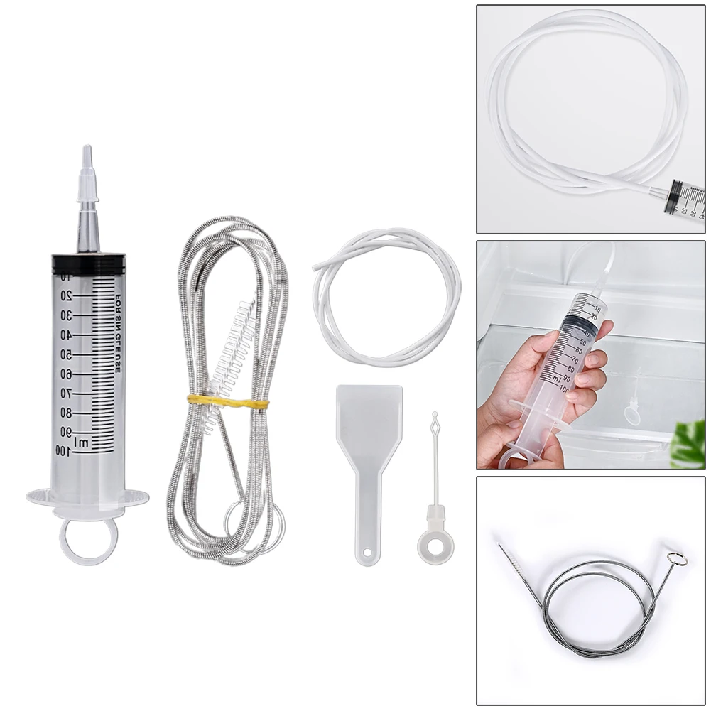 5pcs/set Refrigerator Unblocker Cleaning Brush Clog Remover Tool Kit For Freezers Wine Cabinets Household Accessories
5pcs/set Refrigerator Unblocker Cleaning Brush Clog Remover Tool Kit For Freezers Wine Cabinets Household Accessories