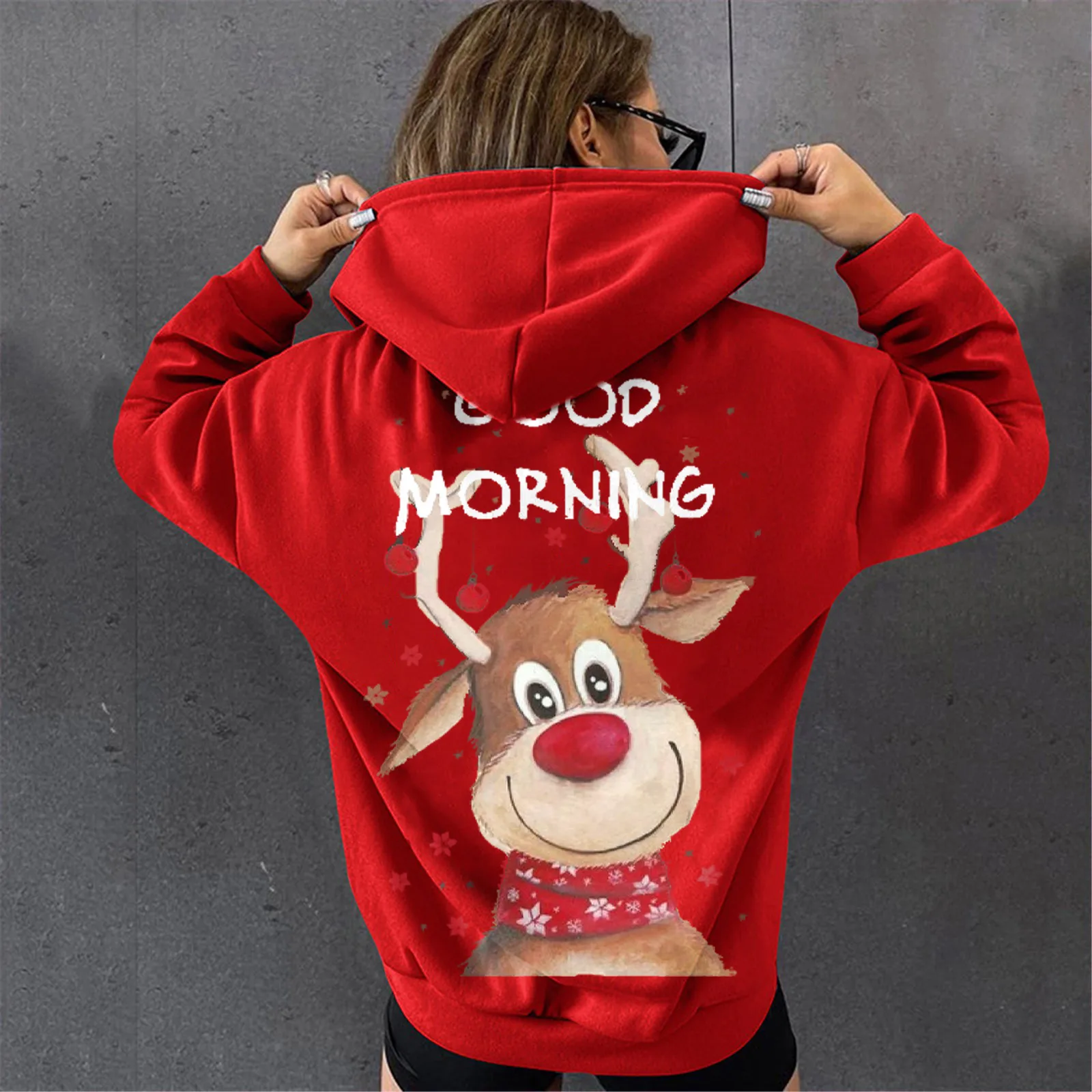 Womens Christmas Sweatshirts Loose Fashion Long Sleeve Casual Good Womens Black White Hoodie Plain Black Oversized Sweatshirt
Womens Christmas Sweatshirts Loose Fashion Long Sleeve Casual Good Womens Black White Hoodie Plain Black Oversized Sweatshirt