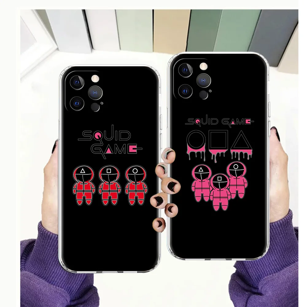 South Korea Squid Game Case for iPhone 13 12 Pro Max Cover Transparent Soft for iPhone 11 Pro Max 7 8 Plus X XS XR SE2020 Shell
South Korea Squid Game Case for iPhone 13 12 Pro Max Cover Transparent Soft for iPhone 11 Pro Max 7 8 Plus X XS XR SE2020 Shell