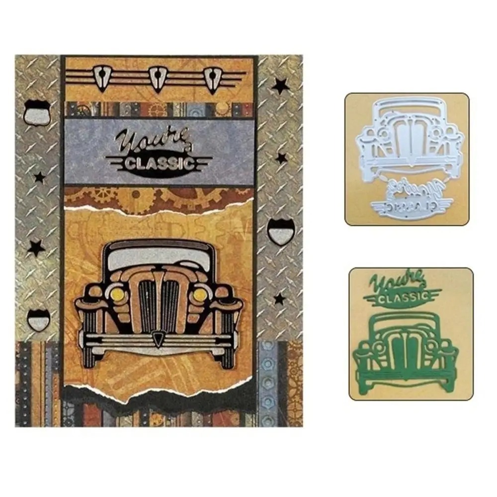 Classic Car Metal Cutting Dies Scrapbooking Craft Cuts Thin Paper Art Emboss Card Make Stencil 84*7mm
Classic Car Metal Cutting Dies Scrapbooking Craft Cuts Thin Paper Art Emboss Card Make Stencil 84*7mm