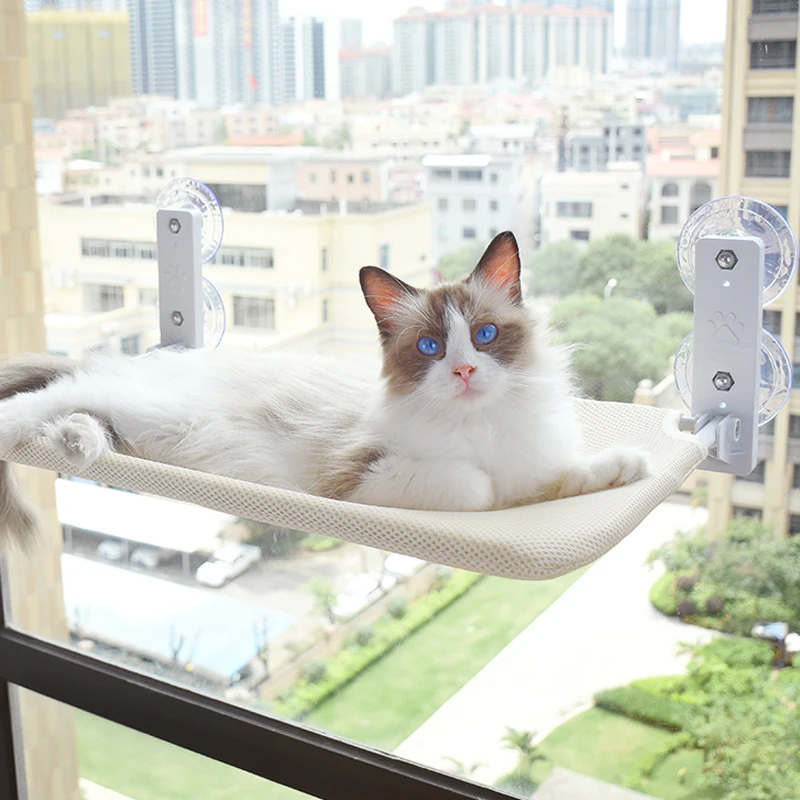 Cat bed Wall Mounted Pet Breathable Mesh Bed Detachable & Washable Cat Sleeping Hammock With Silicone Sucker on Glass on Window
Cat bed Wall Mounted Pet Breathable Mesh Bed Detachable & Washable Cat Sleeping Hammock With Silicone Sucker on Glass on Window