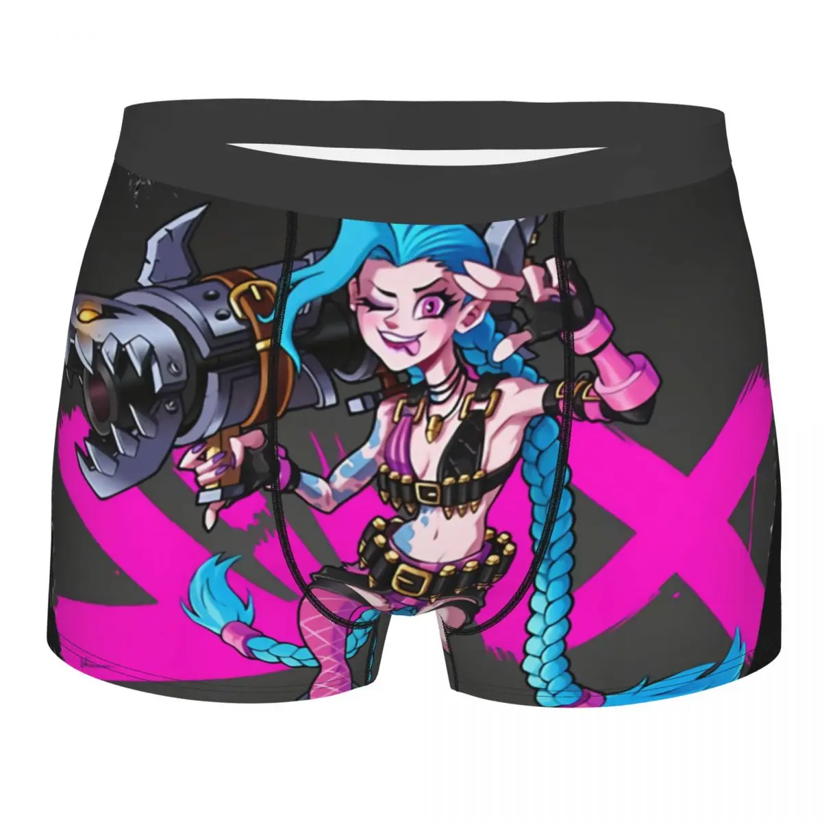 Jinx Pop Men Boxer Briefs Underwear Arcane League of Legends Animated Highly Breathable High Quality Gift Idea
Jinx Pop Men Boxer Briefs Underwear Arcane League of Legends Animated Highly Breathable High Quality Gift Idea