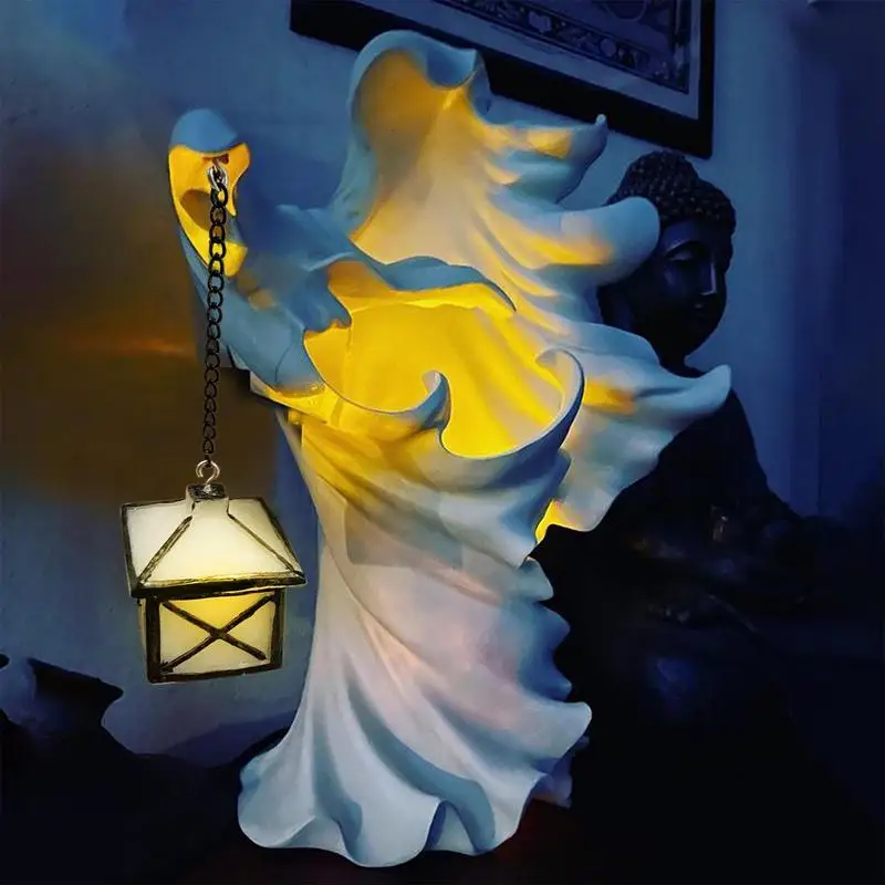 Faceless Ghost Sculpture Scary LED Resin Ghost Statue Decoration Halloween Lantern Witch For Home Outside Yard Lawn Garden Party
Faceless Ghost Sculpture Scary LED Resin Ghost Statue Decoration Halloween Lantern Witch For Home Outside Yard Lawn Garden Party