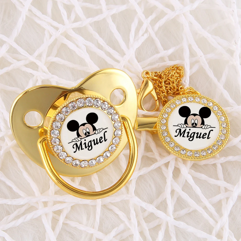 Any Name Can Customized Disney Mickey Baby Pacifier With Pacifier Chain BPA Free Silicone Newborn Dummy Nipple Baby Unique Gift
Any Name Can Customized Disney Mickey Baby Pacifier With Pacifier Chain BPA Free Silicone Newborn Dummy Nipple Baby Unique Gift