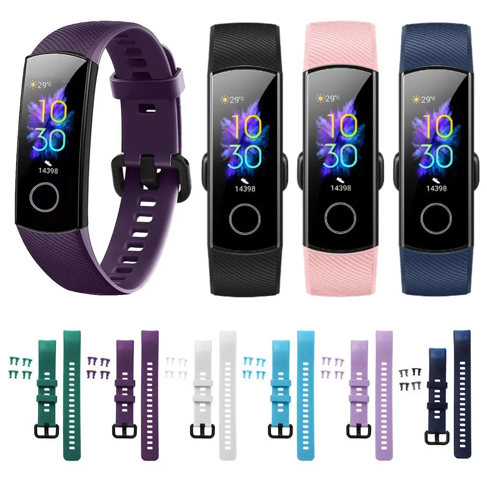 Hot Soft Silicone Watch Band Replacement Classic Bracelet Strap For Huawei Honor Band 5 4 Smart Watch Jewelry Sports Wristband
Hot Soft Silicone Watch Band Replacement Classic Bracelet Strap For Huawei Honor Band 5 4 Smart Watch Jewelry Sports Wristband