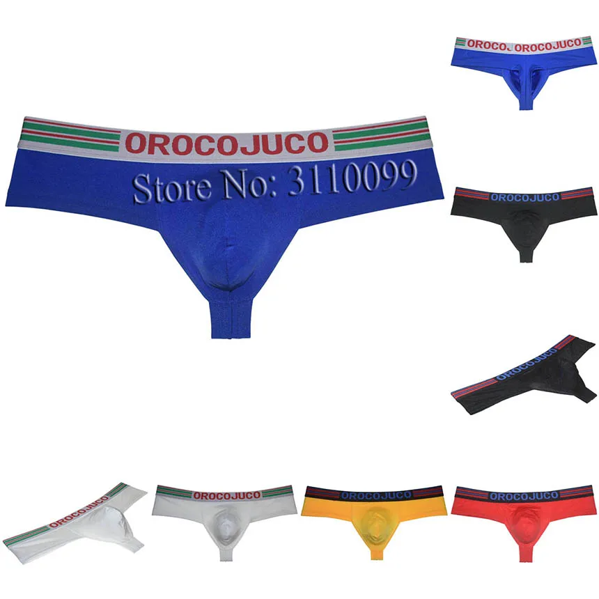 

Men's Cheeky Boxers Thong 1/3 Rear Coverage Briefs Pouch Brazilain Bikini Underwear