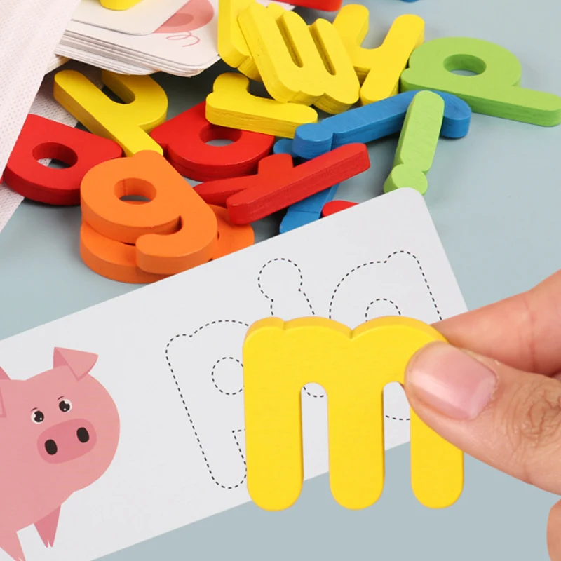 Word Game Wooden Toys Early Learning Jigsaw Letter Alphabet Puzzle Preschool Educational BabyToys for Children Educational Toys
Word Game Wooden Toys Early Learning Jigsaw Letter Alphabet Puzzle Preschool Educational BabyToys for Children Educational Toys