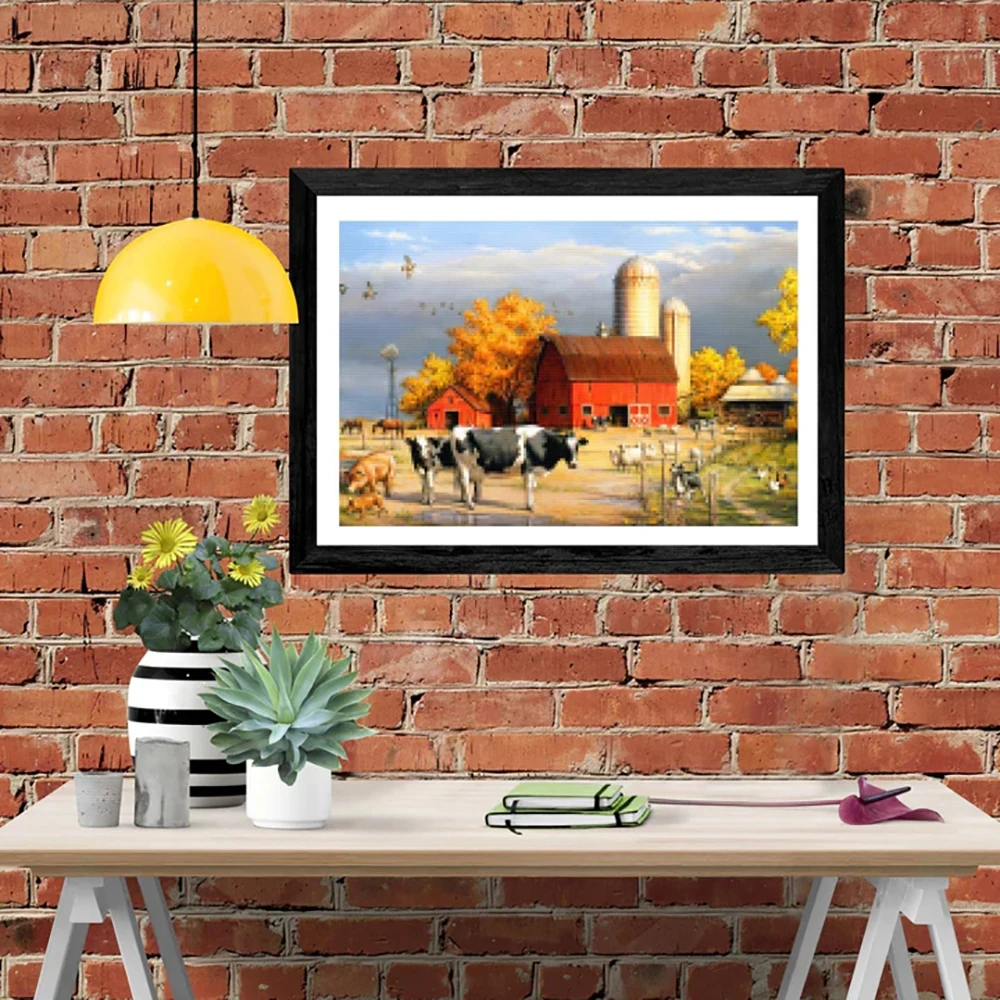 DIY-5D Diamond Painting Diamond The farm Splice Set Full Diamond Embroidery Mosaic Picture Closed
DIY-5D Diamond Painting Diamond The farm Splice Set Full Diamond Embroidery Mosaic Picture Closed
