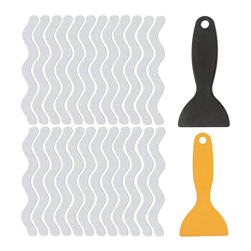 Bath Grip Stickers 72 Pcs Anti-Slip Strips For Shower With 6 Pcs Scraper Non Slip Strips Pad Bathtub Flooring Tape Mat
Bath Grip Stickers 72 Pcs Anti-Slip Strips For Shower With 6 Pcs Scraper Non Slip Strips Pad Bathtub Flooring Tape Mat