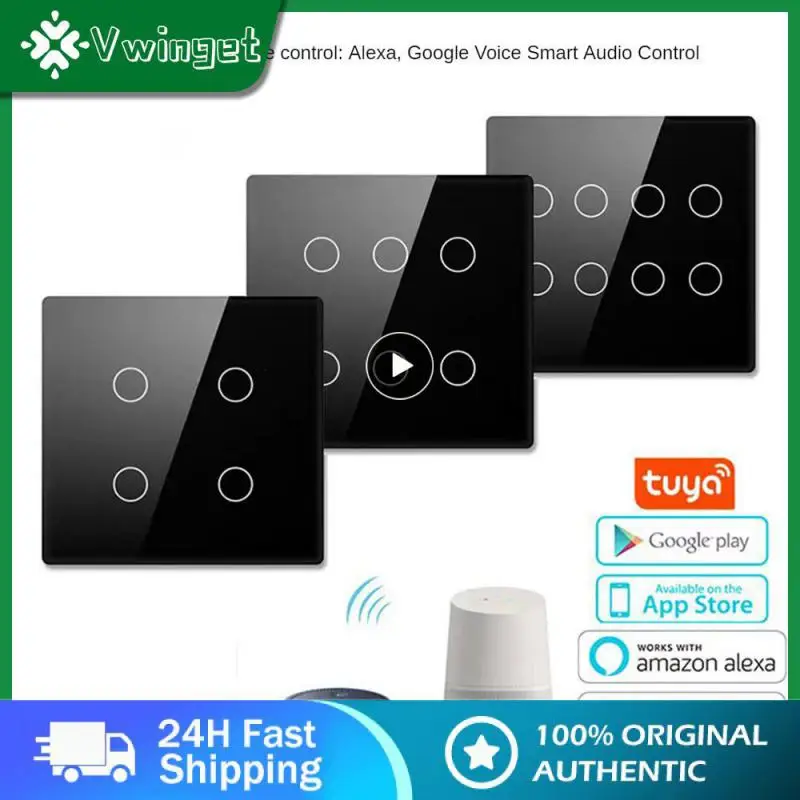 Background Light Glass Screen Touch Panel Wifi 2.4ghz Light Switch Zero Fire Wire Wireless Wall Switches Timing Smart Home
Background Light Glass Screen Touch Panel Wifi 2.4ghz Light Switch Zero Fire Wire Wireless Wall Switches Timing Smart Home
