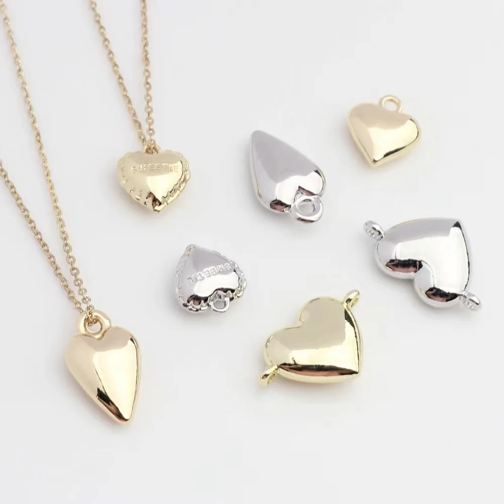 Zinc Alloy Solid Heart Charms Connector Charms 10pcs/lot For DIY Necklaces Drop Earrings Jewelry Making Accessories
Zinc Alloy Solid Heart Charms Connector Charms 10pcs/lot For DIY Necklaces Drop Earrings Jewelry Making Accessories