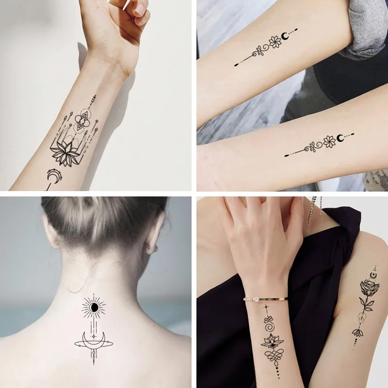 Sdotter 10/30pcs Small Fresh Geometric Tattoo Stickers Creative Fashion Cool Aesthetic Art Tattoo Stickers Finger Neck Tattoo
Sdotter 10/30pcs Small Fresh Geometric Tattoo Stickers Creative Fashion Cool Aesthetic Art Tattoo Stickers Finger Neck Tattoo