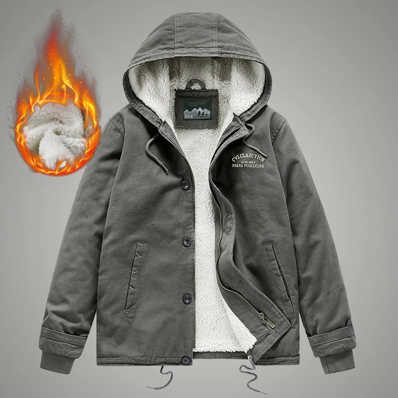 Men Jackets Fleece Winter Coat Flight Military Bomber Coat Hooded Male Clothing Windproof Overall Men Casual Warm Jacket Thicken
Men Jackets Fleece Winter Coat Flight Military Bomber Coat Hooded Male Clothing Windproof Overall Men Casual Warm Jacket Thicken