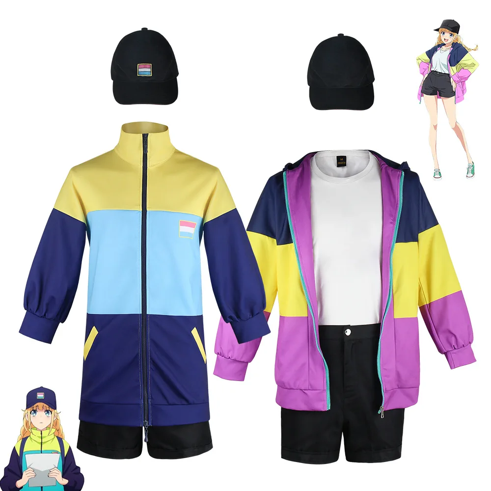Anime Paripi Koumei Tsukimi Eiko Cosplay Costume Hooded Jacket Blonde Wig Hat Shirt Pants Girls Set Outfit Ya Boy Kongming Women
Anime Paripi Koumei Tsukimi Eiko Cosplay Costume Hooded Jacket Blonde Wig Hat Shirt Pants Girls Set Outfit Ya Boy Kongming Women