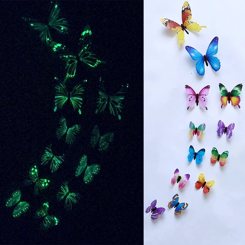 12pcs Luminous Butterfly Wall Sticker Bedroom Living Room Party Party Luminous Butterfly 3D Stereo Butterfly
12pcs Luminous Butterfly Wall Sticker Bedroom Living Room Party Party Luminous Butterfly 3D Stereo Butterfly