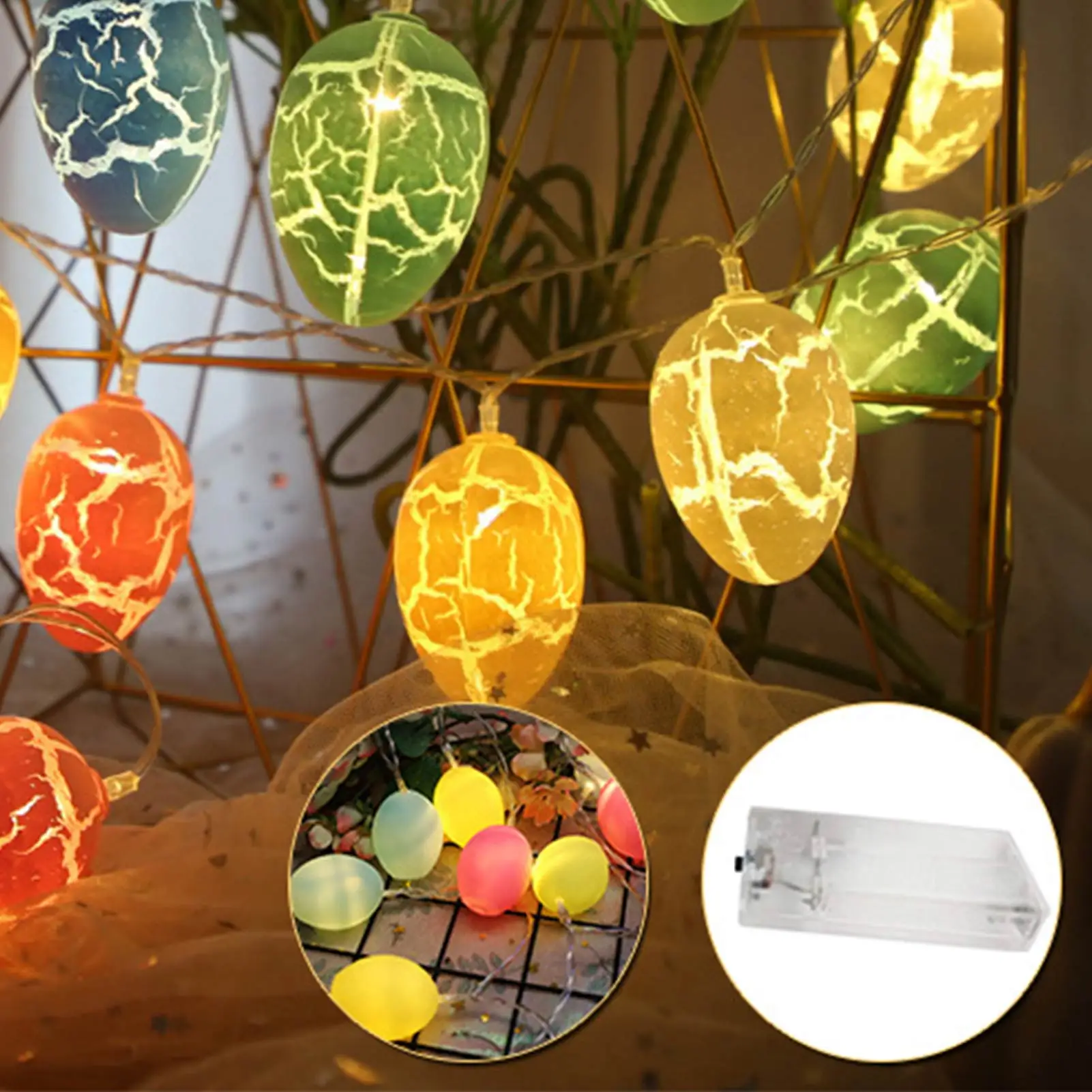 3m Easter LED String Light 20LEDs Easter Colorful Eggs Garland Fairy Tale Lamp String DIY Easter Decorations For Home
3m Easter LED String Light 20LEDs Easter Colorful Eggs Garland Fairy Tale Lamp String DIY Easter Decorations For Home