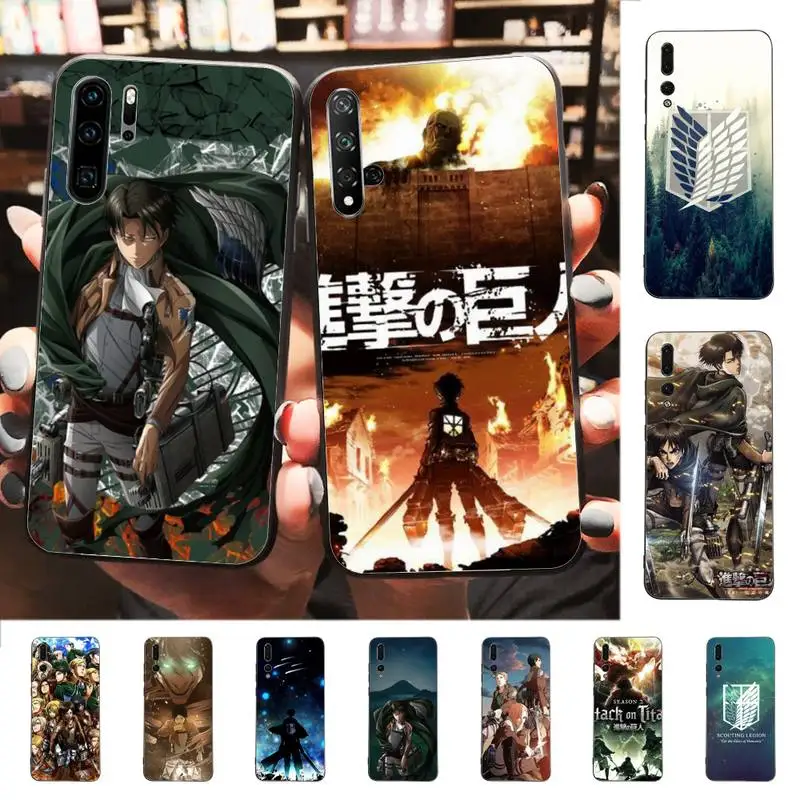 

Japan Anime Attack on T-Titan Phone Case for Huawei P30 40 20 10 8 9 lite pro plus Psmart2019