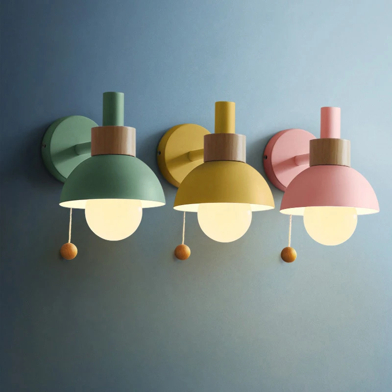 Nordic Bedside LED wall lamp with switch modern wood sconce lights indoor lighting home decor bedroom living room kitchen E27
Nordic Bedside LED wall lamp with switch modern wood sconce lights indoor lighting home decor bedroom living room kitchen E27