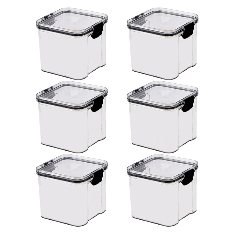6 Pack 700Ml Kitchen Storage Box Storage Jar Organizer Container Set Vacuum Lid Seal Clear Square
6 Pack 700Ml Kitchen Storage Box Storage Jar Organizer Container Set Vacuum Lid Seal Clear Square