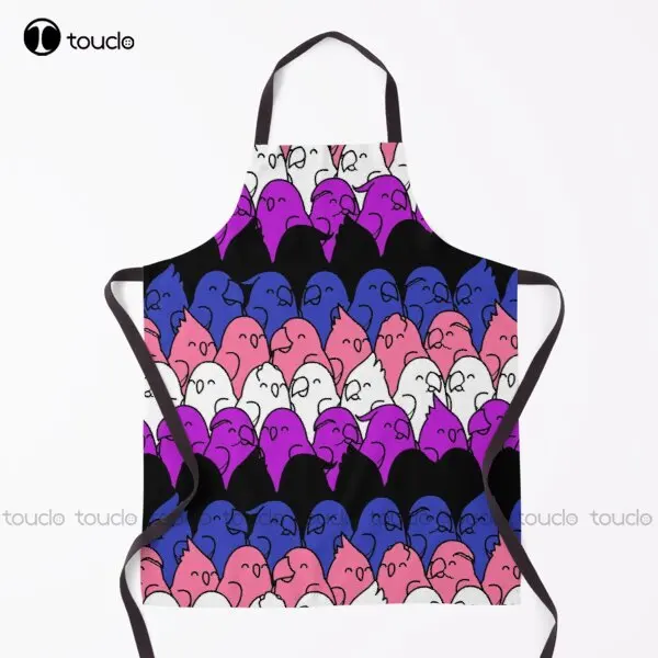 Too Many Birds! Genderfluid Pride Parrot Pattern Apron Women Waist Aprons For Women Men Unisex Adult Household Cleaning Apron
Too Many Birds! Genderfluid Pride Parrot Pattern Apron Women Waist Aprons For Women Men Unisex Adult Household Cleaning Apron