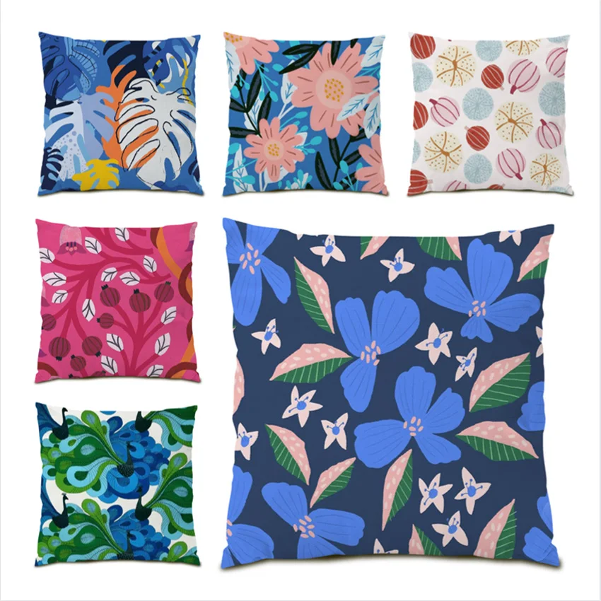Decorative Cushion Cover Luxury 45x45cm Ornamental Pillows for Living Room Decoration Plants Polyester Linen Floral Velvet E0169 
Decorative Cushion Cover Luxury 45x45cm Ornamental Pillows for Living Room Decoration Plants Polyester Linen Floral Velvet E0169