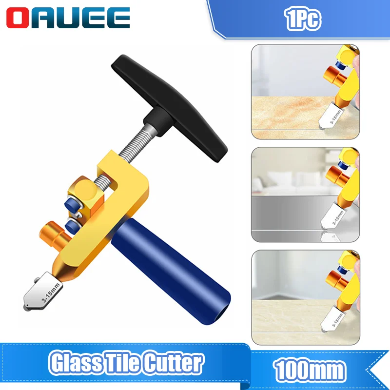 Glass Tile Cutter 2 In 1 Manual Glass Cutter with Diamond Roller High-strength Ceramic Cutting Tile Opener Mirror Cutter Tools 
Glass Tile Cutter 2 In 1 Manual Glass Cutter with Diamond Roller High-strength Ceramic Cutting Tile Opener Mirror Cutter Tools