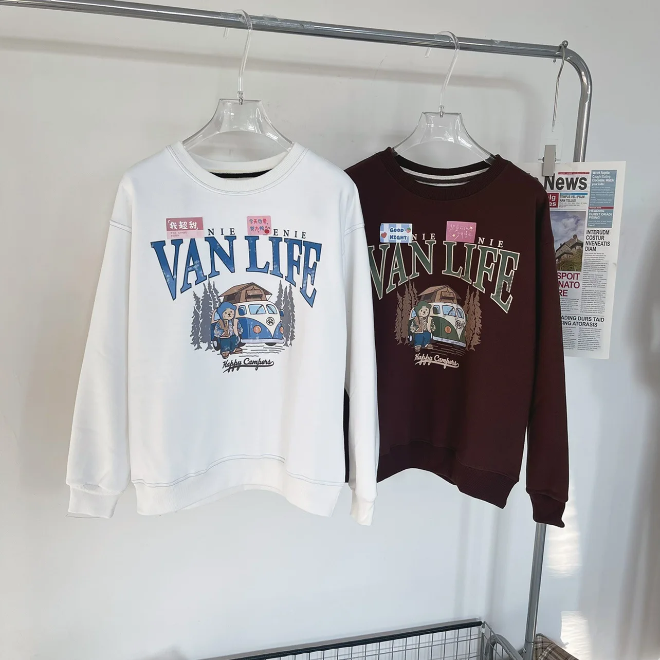 Модные толстовки с принтом автобуса медведя, повседневный Свитшот белого цвета, хлопковые топы с длинными рукавами, готическая одежда Kpop Stitch Traf 
Модные толстовки с принтом автобуса медведя, повседневный Свитшот белого цвета, хлопковые топы с длинными рукавами, готическая одежда Kpop Stitch Traf