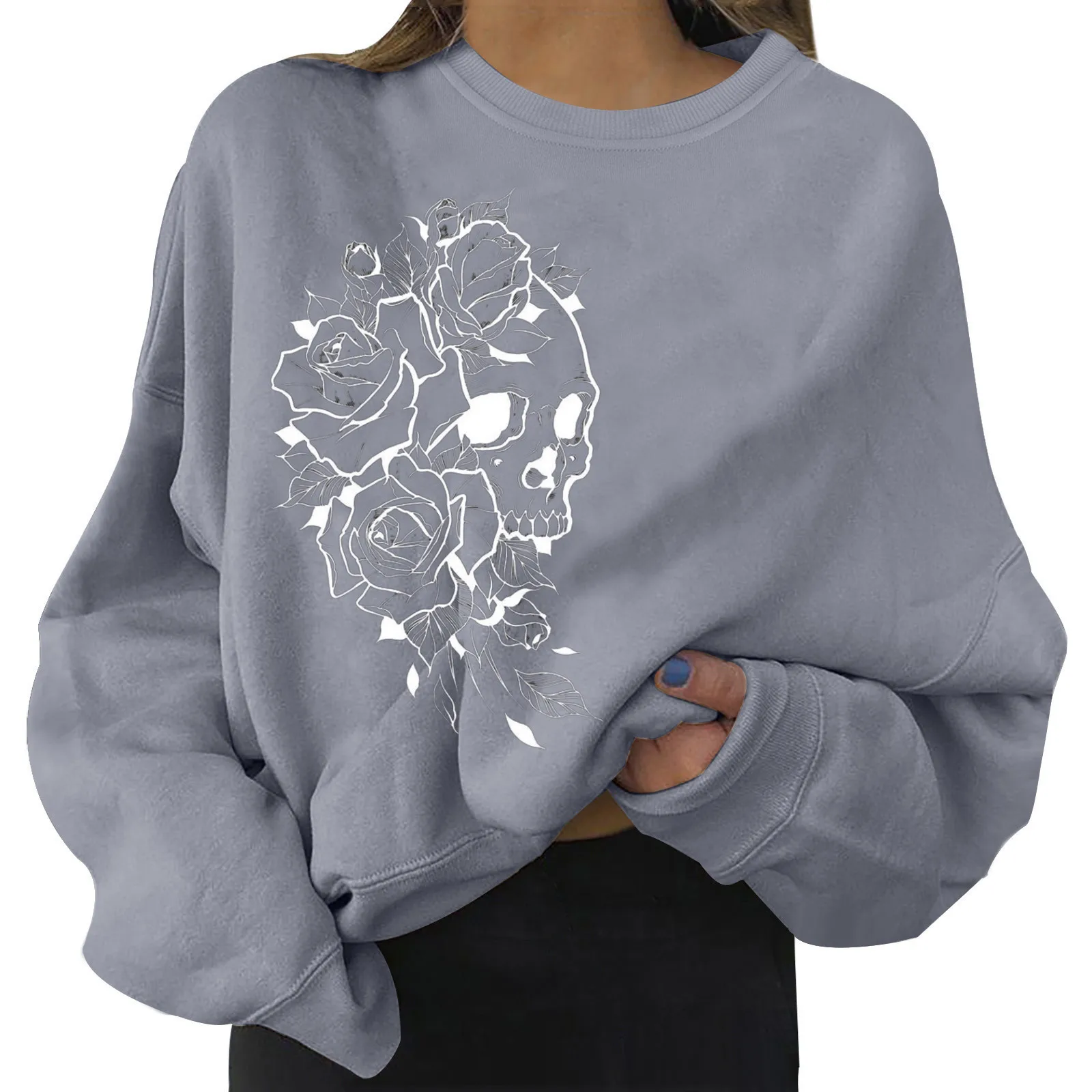 Halloween Sweatshirts For Women Casual Short Crewneck Long Sleeve Print Shirt Fleece Lined Pullover Women Light Steel Sweatshirt
Halloween Sweatshirts For Women Casual Short Crewneck Long Sleeve Print Shirt Fleece Lined Pullover Women Light Steel Sweatshirt