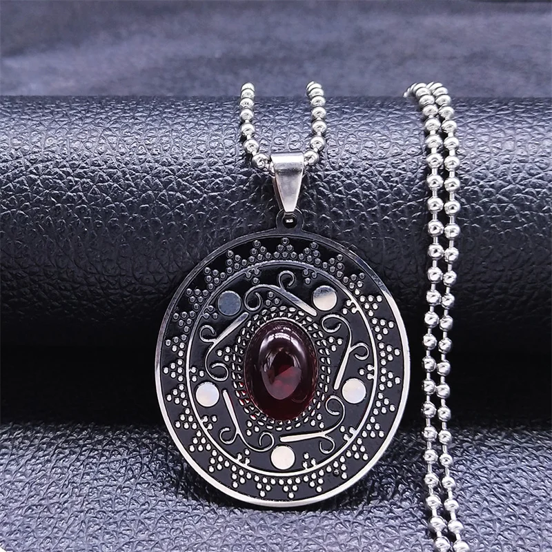 2022 Boho Geometric Red Natural Stone Stainless Steel Necklace Chain Women Silver Color Necklaces Jewelry collar mujer N3727S04
2022 Boho Geometric Red Natural Stone Stainless Steel Necklace Chain Women Silver Color Necklaces Jewelry collar mujer N3727S04
