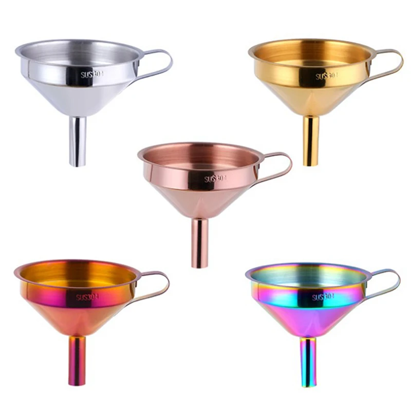 1PC Stainless Steel Gold Funnel Kitchen Oil Liquid Functional Metal Funnel With Detachable Filter for Canning Kitchen Tools
1PC Stainless Steel Gold Funnel Kitchen Oil Liquid Functional Metal Funnel With Detachable Filter for Canning Kitchen Tools
