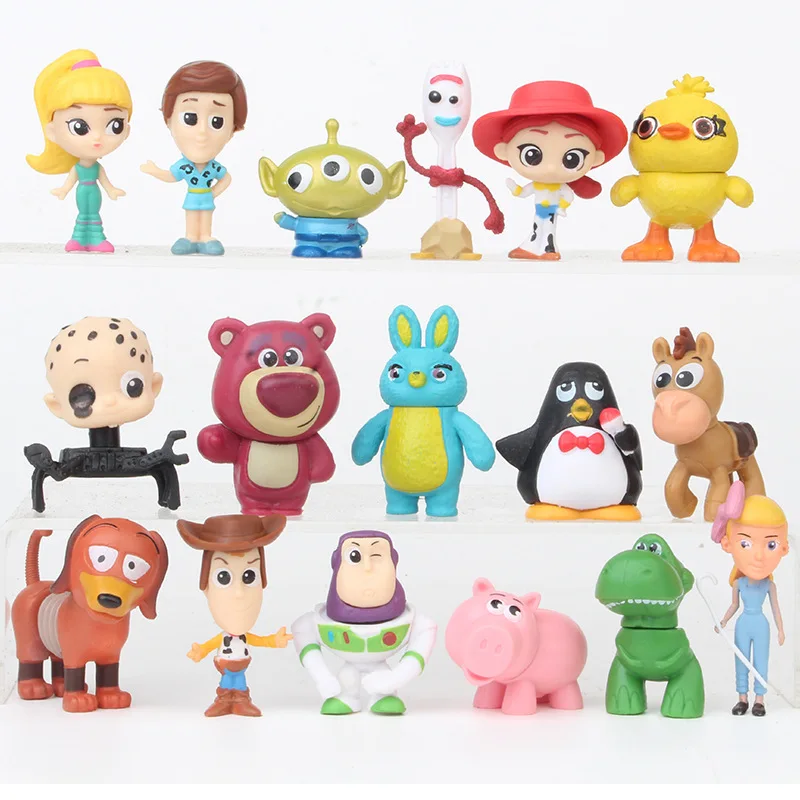 Toy Story 4 Cartoon Figure Toy Woody Buzz Lightyear Jessie Strawberry Bear Cute Mini Car Decoration Doll Children Christmas Gift
Toy Story 4 Cartoon Figure Toy Woody Buzz Lightyear Jessie Strawberry Bear Cute Mini Car Decoration Doll Children Christmas Gift