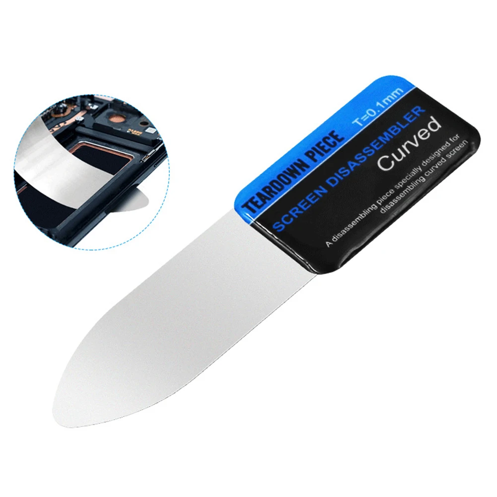 Removal Tool Screen Teardown Film Workshop Hand Tools Replacement Spring Steel 0.1mm 12.1*3*3.5cm 1pcs Polished
Removal Tool Screen Teardown Film Workshop Hand Tools Replacement Spring Steel 0.1mm 12.1*3*3.5cm 1pcs Polished
