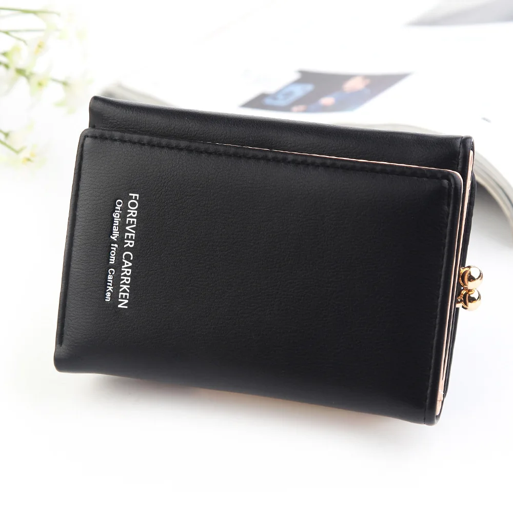 Luxury Brand Women's Wallet 2022 Fashion Short PU Leather Wallets for Women Multifunctional Simple Coin Purse 3 Fold Card Holder |