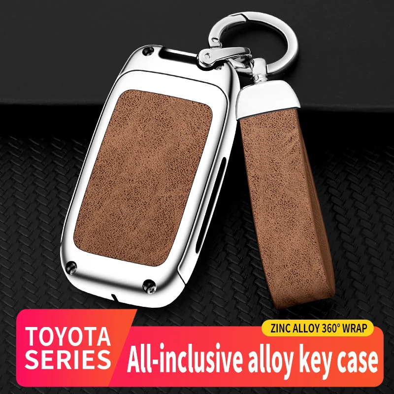 New Leather Zinc Alloy Car Key Case Cover Shell For Toyota Corolla Avalon Rav4 Land Cruiser CHR Protector Remote Shell Holder
New Leather Zinc Alloy Car Key Case Cover Shell For Toyota Corolla Avalon Rav4 Land Cruiser CHR Protector Remote Shell Holder