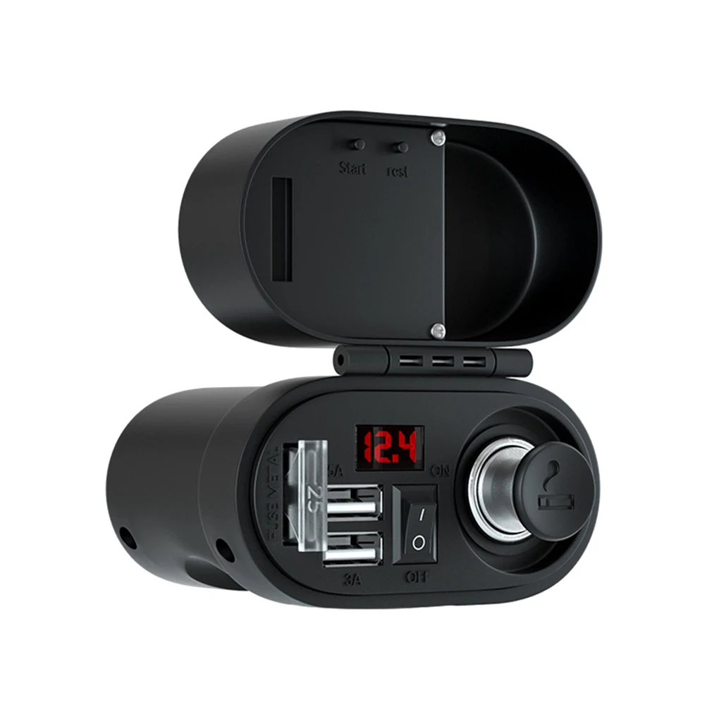Motorbike Power Outlet Antiflaming Digital Button Switch Fast Charge Dual USB Dustproof Charging Adapter Phone Charger 
Motorbike Power Outlet Antiflaming Digital Button Switch Fast Charge Dual USB Dustproof Charging Adapter Phone Charger