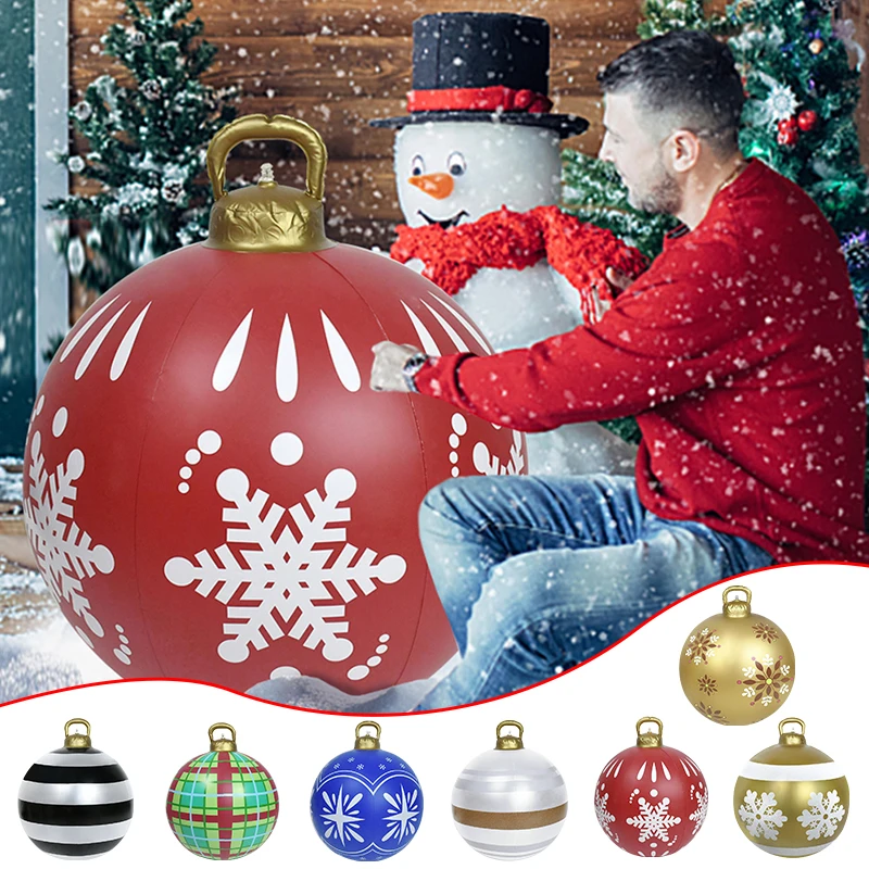 60CM Outdoor Christmas Snowflake Inflatable Decorated Ball Made PVC Giant Large Balls Christmas Decorations New Year Gifts 2023
60CM Outdoor Christmas Snowflake Inflatable Decorated Ball Made PVC Giant Large Balls Christmas Decorations New Year Gifts 2023