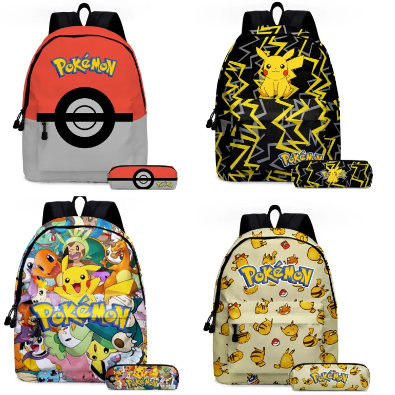 2PC Pikachu Cartoon Backpack Two-piece Pokemon Student School Bag Pencil Bag Elf Pokémon Lunch Bag Cartoon School Bag Mochila
2PC Pikachu Cartoon Backpack Two-piece Pokemon Student School Bag Pencil Bag Elf Pokémon Lunch Bag Cartoon School Bag Mochila
