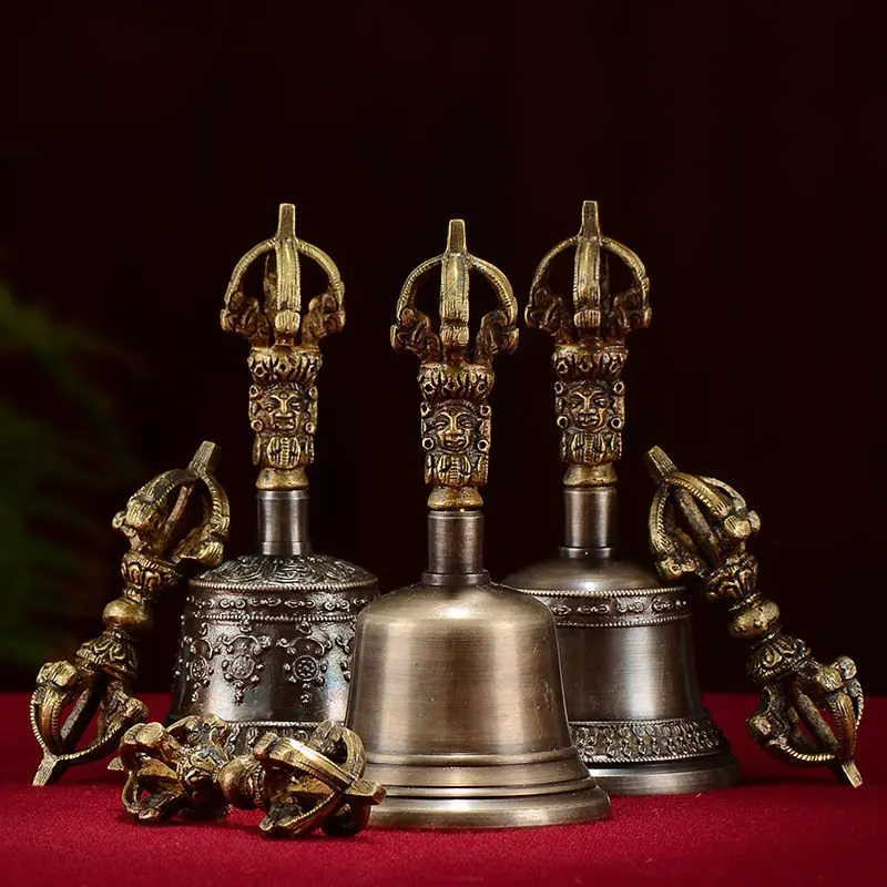 Vajra Tinklebell Handmade Nepal Religious Buddhism Ethnic Style Brass Material Exorcism Orff Musical Instruments for Beginners
Vajra Tinklebell Handmade Nepal Religious Buddhism Ethnic Style Brass Material Exorcism Orff Musical Instruments for Beginners