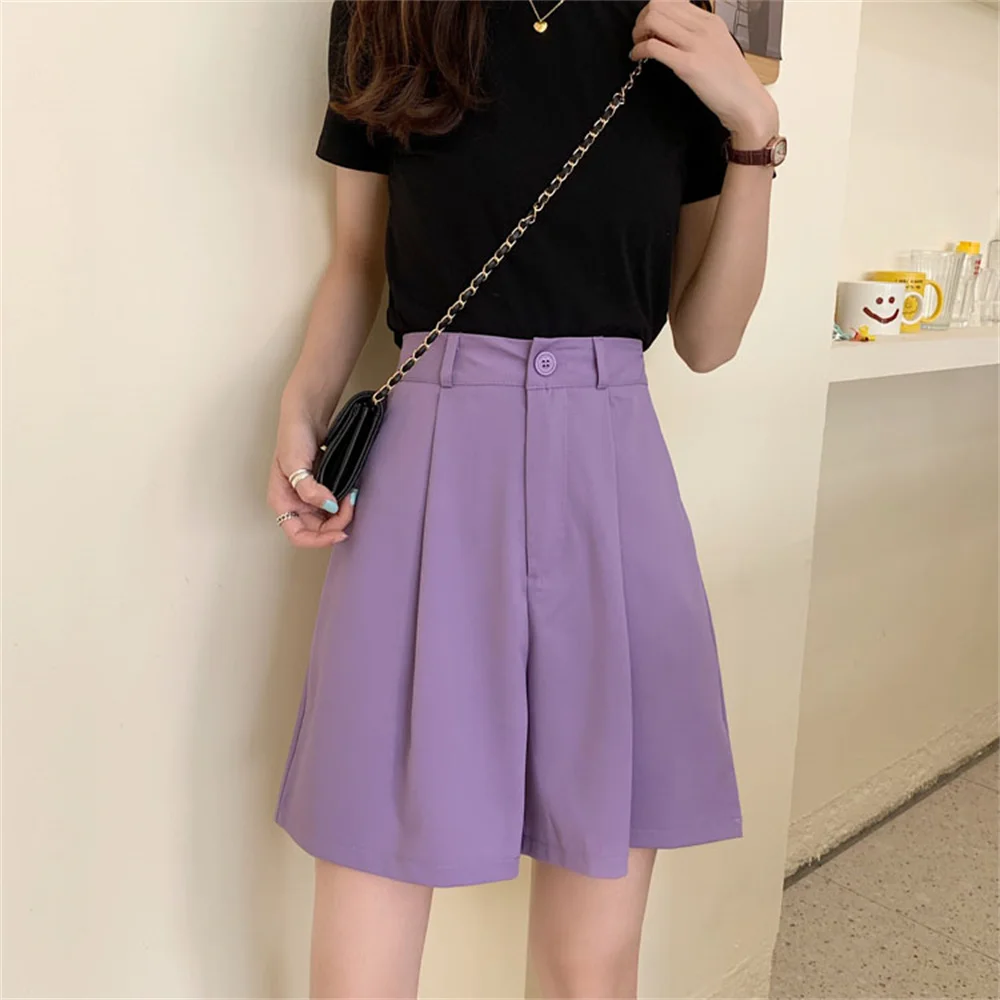2022 Summer Wide Leg Shorts Women Solid Chic Casual Office Lady Streetwear Loose High Waist Short-Pants
2022 Summer Wide Leg Shorts Women Solid Chic Casual Office Lady Streetwear Loose High Waist Short-Pants