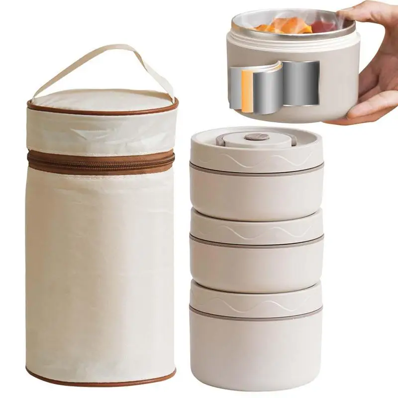 Bento набор ланч-боксов из нержавеющей стали, пищевые контейнеры для кемпинга, портативный изолированный Ланч-бокс с термосумкой 
Bento набор ланч-боксов из нержавеющей стали, пищевые контейнеры для кемпинга, портативный изолированный Ланч-бокс с термосумкой