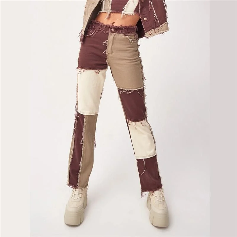 ins Autumn Patchwork Jeans High Waist Straight Denim Pants Women Casual Skinny Ripped Capris Pocket Long Trousers Ladies
ins Autumn Patchwork Jeans High Waist Straight Denim Pants Women Casual Skinny Ripped Capris Pocket Long Trousers Ladies