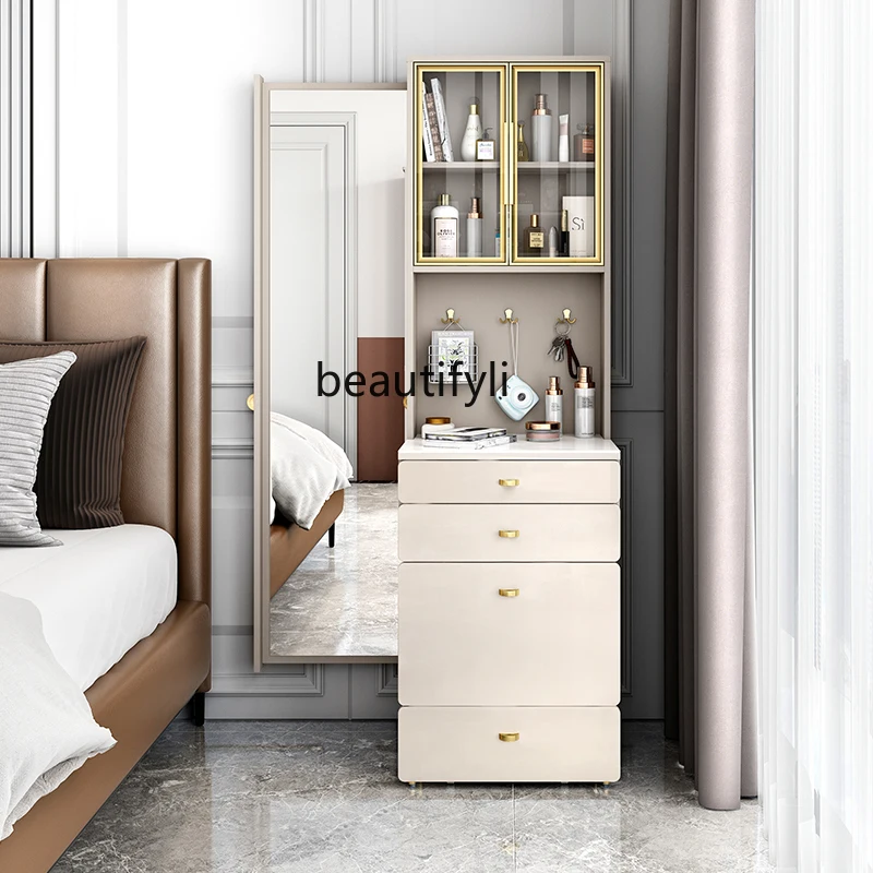 Современная Минималистичная каменная тарелка yj, шкаф-органайзер для хранения, шкафчик «Все в одном», туалетное зеркало высокого разрешения, туалетный столик для макияжа 
Современная Минималистичная каменная тарелка yj, шкаф-органайзер для хранения, шкафчик «Все в одном», туалетное зеркало высокого разрешения, туалетный столик для макияжа