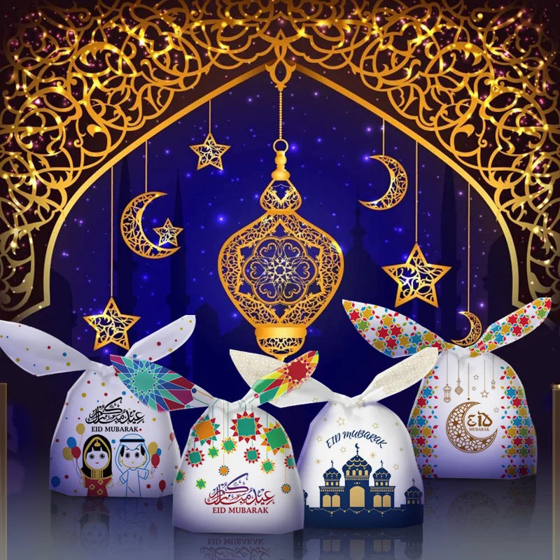 10/20Pcs Eid Mubarak Rabbit Ear Bags Candy Dragee Gift Bags Muslim Islamic Party Baking Packaging Ramadan Kareem Favors Supplies
10/20Pcs Eid Mubarak Rabbit Ear Bags Candy Dragee Gift Bags Muslim Islamic Party Baking Packaging Ramadan Kareem Favors Supplies